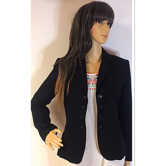 Petite Sophisticate Jackets & Blazers - PETITE SOPHISTICATE BLACK BLAZER/JACKET